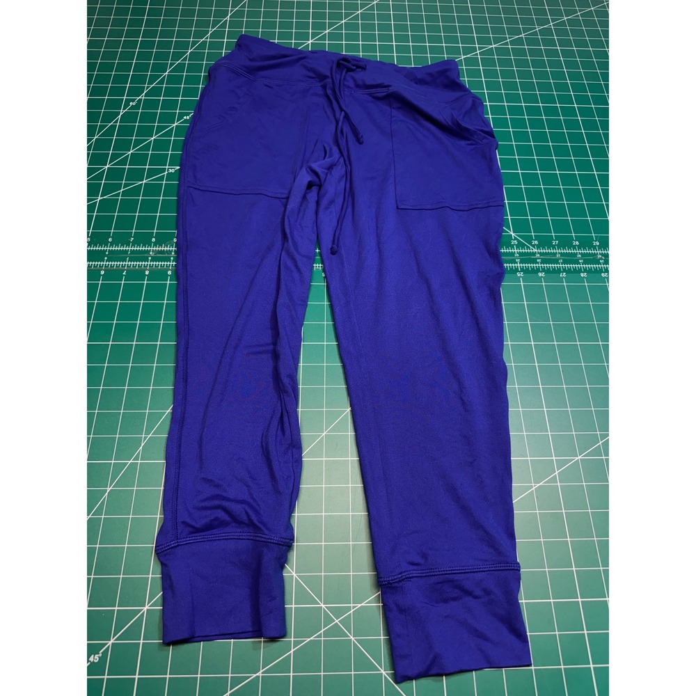 Grace & Lace Royal Blue Joggers Womens Small Drawstring Pockets Lounge Pants
